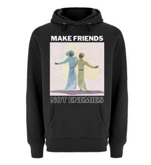 BXS4IEDE_UPH3301-16 Make Friends Not Enemies - Unisex Premium Hoodie-16