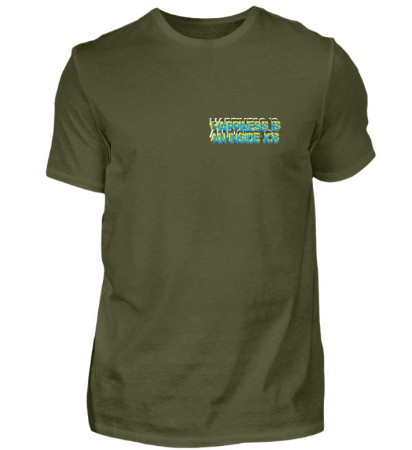 HAPPINESS IS AN INSIDE JOB - Men Basic Shirt-1109