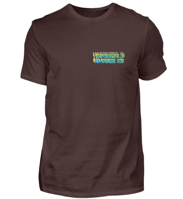 HAPPINESS IS AN INSIDE JOB - Men Basic Shirt-1074