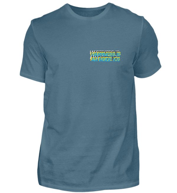 HAPPINESS IS AN INSIDE JOB - Men Basic Shirt-1230