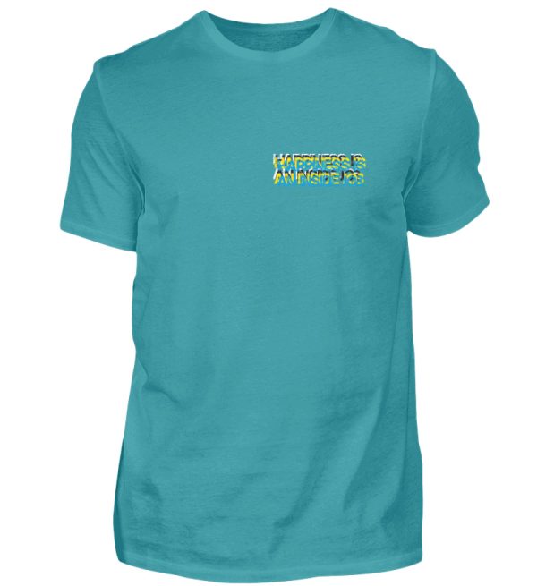 HAPPINESS IS AN INSIDE JOB - Men Basic Shirt-1242