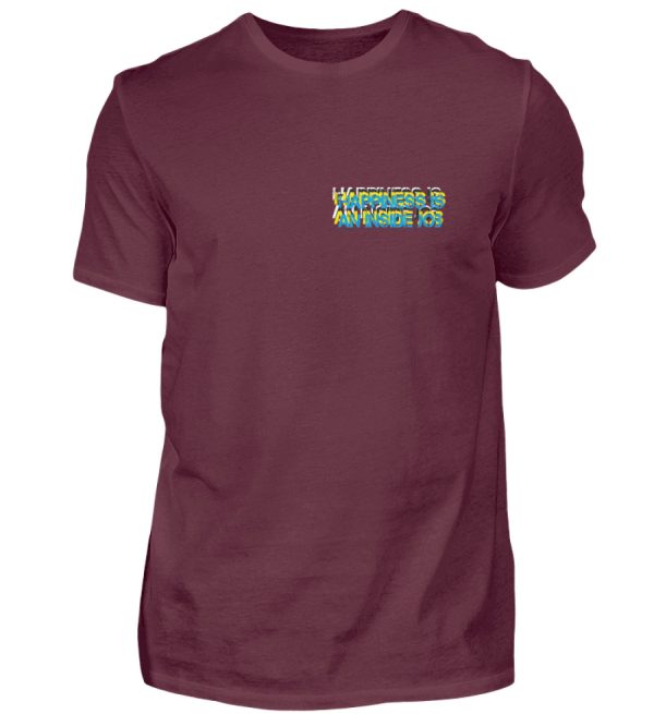 HAPPINESS IS AN INSIDE JOB - Men Basic Shirt-839