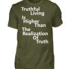 Spirituali-TEE - Truthful Living is Higher than the Realization of Truth - Men Basic Shirt-1109