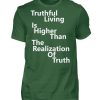 Spirituali-TEE - Truthful Living is Higher than the Realization of Truth - Men Basic Shirt-833