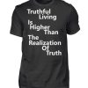 Spirituali-TEE - Truthful Living is Higher than the Realization of Truth - Men Basic Shirt-16