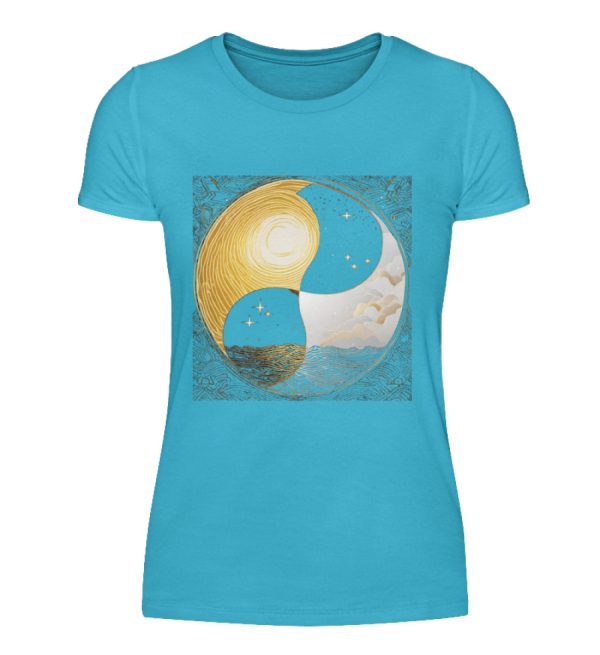 Ying Yang Night Day - Women Basic Shirt-2462