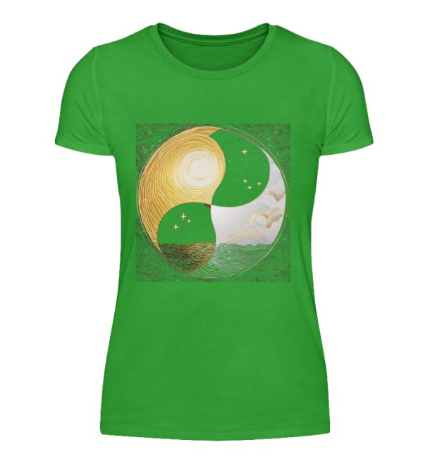 Ying Yang Night Day - Women Basic Shirt-2468