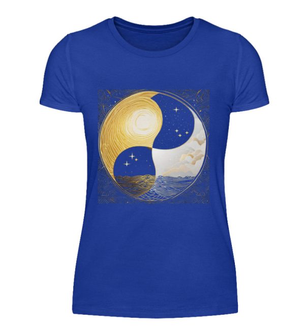 Ying Yang Night Day - Women Basic Shirt-2496