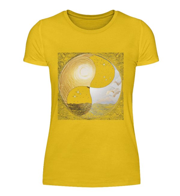 Ying Yang Night Day - Women Basic Shirt-3201