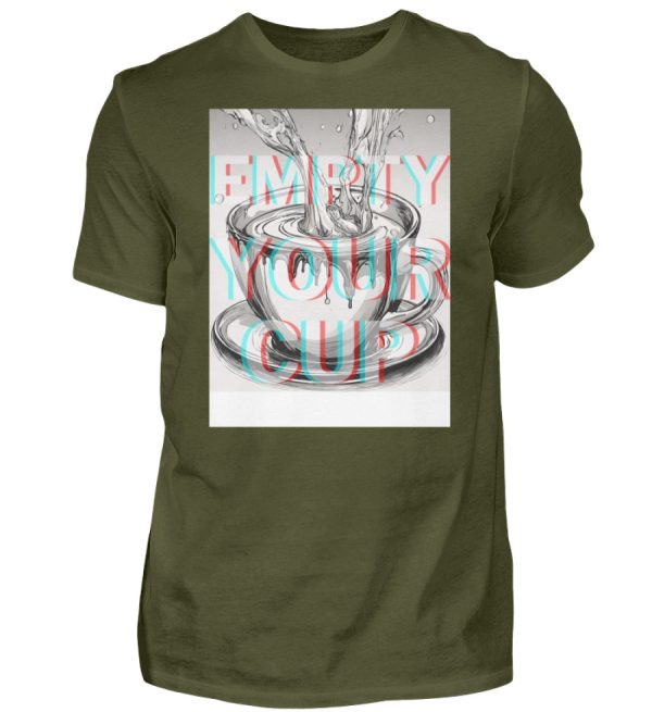 Empty Your Cup - Men Basic Shirt-1109