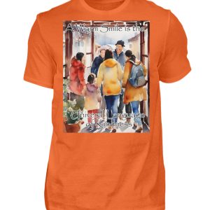 A Warm Smile is the Universal Language of Kindness - Men Basic Shirt-1692
