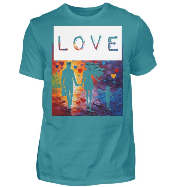 Love Heals Empowers Unites - Men Basic Shirt-1096