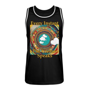 Every instant, the Creator Speaks - Unisex Basketball Jersey-16