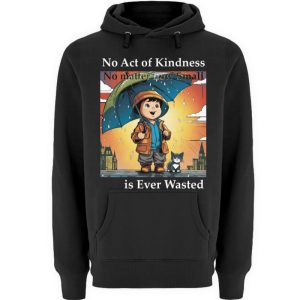 No Act of Kindness No Matter How Small is Ever Wasted - Unisex Premium Hoodie-16