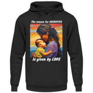 The reason for Sacrifice is given by Love - Unisex Hoodie-639