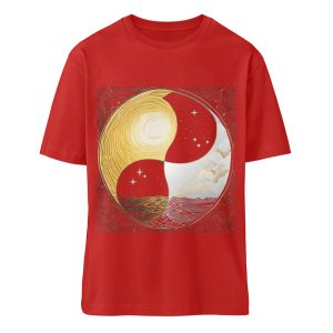 Ying Yang Night Day - Organic Relaxed Shirt ST/ST-4