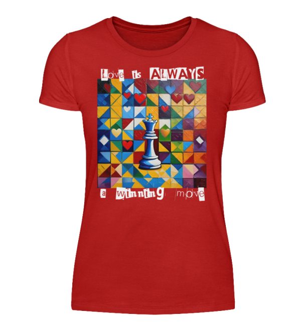 Love is always a winning move - Women Basic Shirt-4