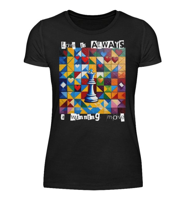 Love is always a winning move - Women Basic Shirt-16