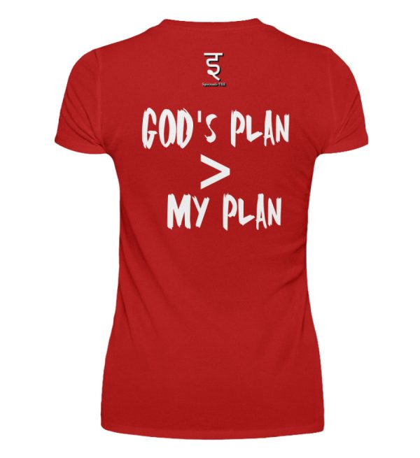 God-s plan is larger than my plan - Women Basic Shirt-4