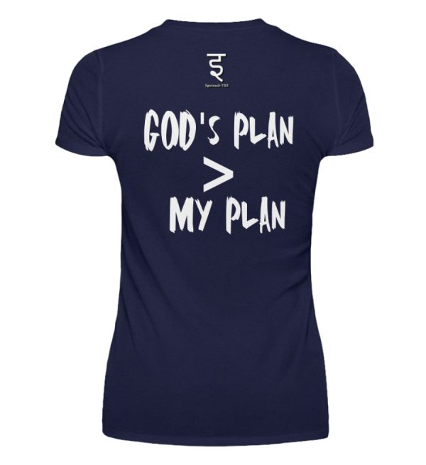 God-s plan is larger than my plan - Women Basic Shirt-198