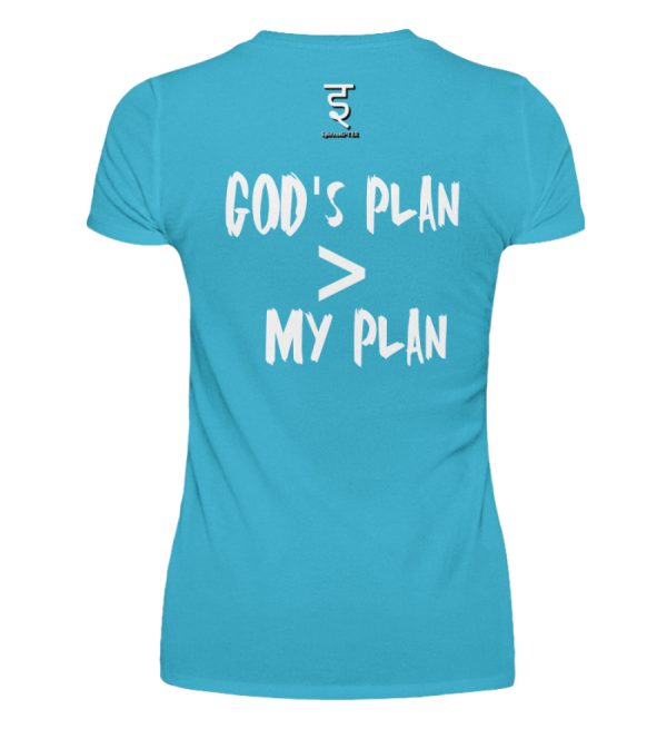 God-s plan is larger than my plan - Women Basic Shirt-2462