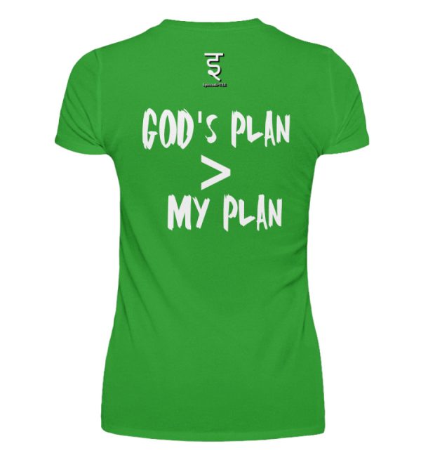 God-s plan is larger than my plan - Women Basic Shirt-2468