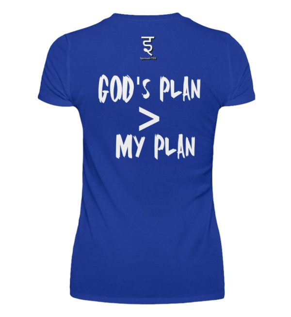 God-s plan is larger than my plan - Women Basic Shirt-2496