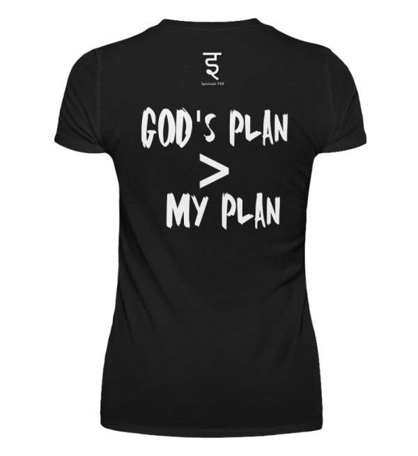 God-s plan is larger than my plan - Women Basic Shirt-16