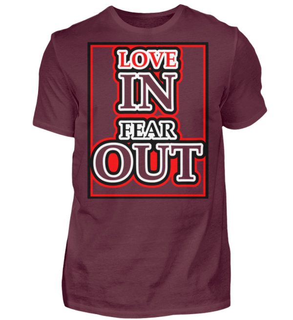 LOVE IN FEAR OUT POWERED BY GOD - Men Basic Shirt-839