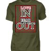 LOVE IN FEAR OUT POWERED BY GOD - Men Basic Shirt-1109
