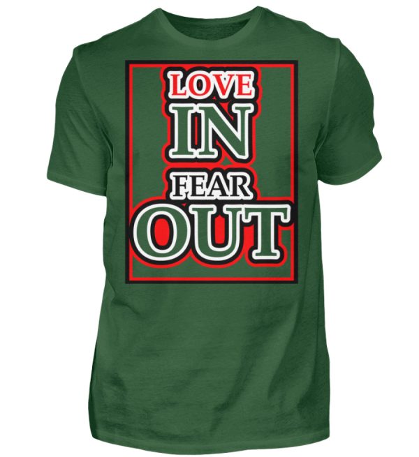 LOVE IN FEAR OUT POWERED BY GOD - Men Basic Shirt-833