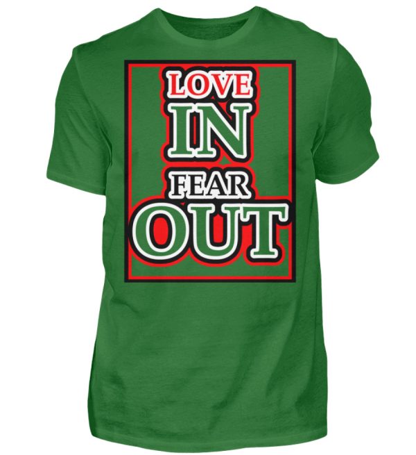 LOVE IN FEAR OUT POWERED BY GOD - Men Basic Shirt-718