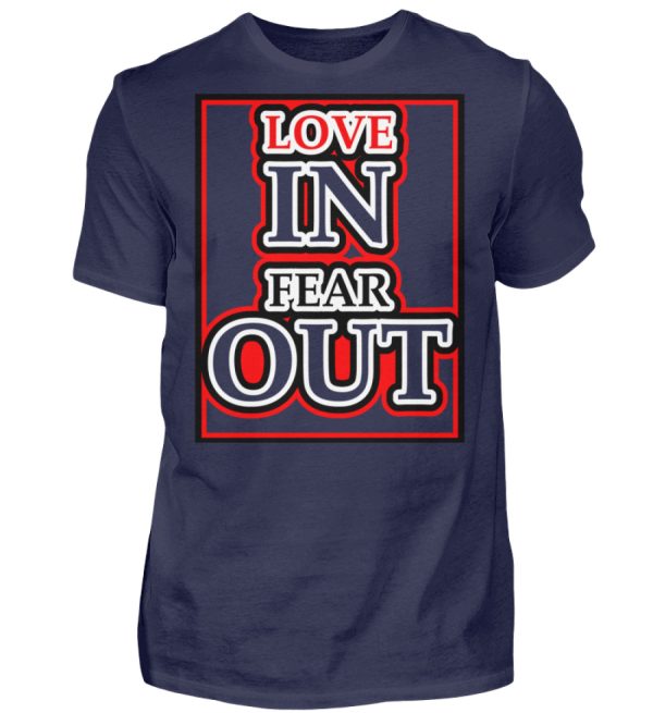 LOVE IN FEAR OUT POWERED BY GOD - Men Basic Shirt-198