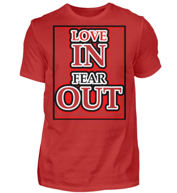 LOVE IN FEAR OUT POWERED BY GOD - Men Basic Shirt-4