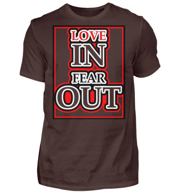 LOVE IN FEAR OUT POWERED BY GOD - Men Basic Shirt-1074