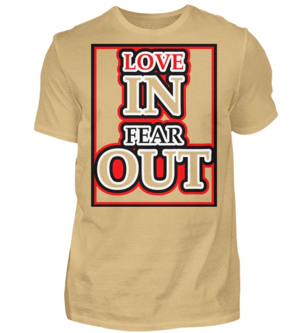 LOVE IN FEAR OUT POWERED BY GOD - Men Basic Shirt-224