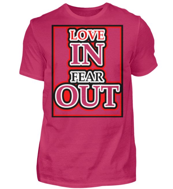 LOVE IN FEAR OUT POWERED BY GOD - Men Basic Shirt-1216