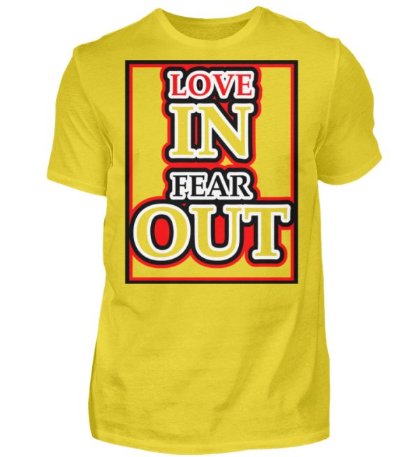 LOVE IN FEAR OUT POWERED BY GOD - Men Basic Shirt-1102