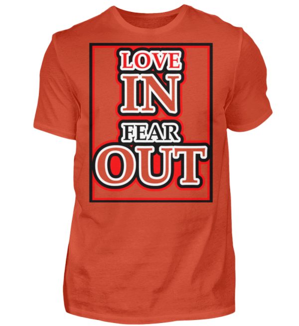 LOVE IN FEAR OUT POWERED BY GOD - Men Basic Shirt-1236