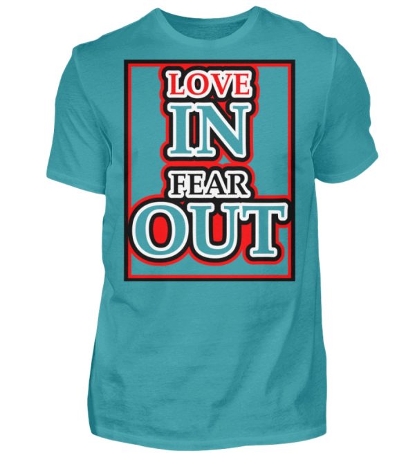 LOVE IN FEAR OUT POWERED BY GOD - Men Basic Shirt-1242