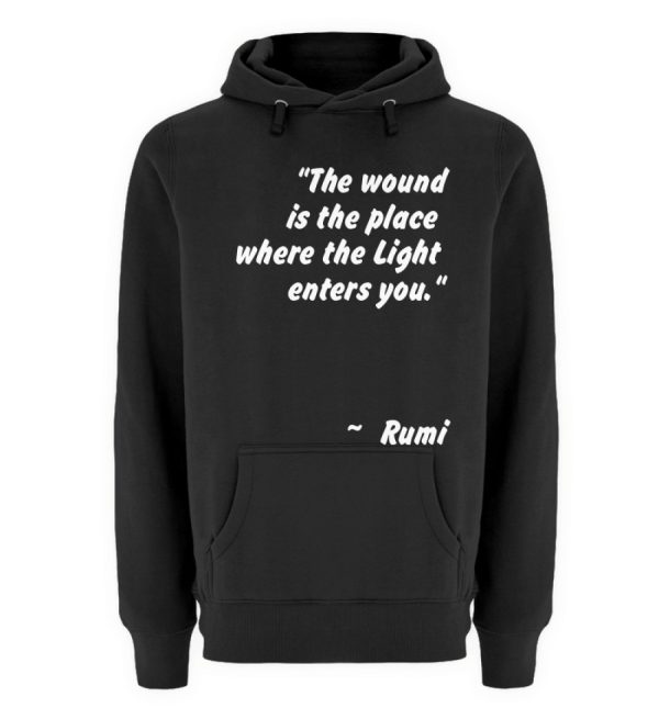 The wound is the place where the Light enters you. - Unisex Premium Hoodie-16