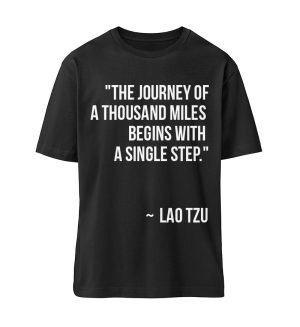 50FFF0LO_STTU759-16 The journey of a thousand miles begins with a single step. - Organic Relaxed Shirt ST/ST-16