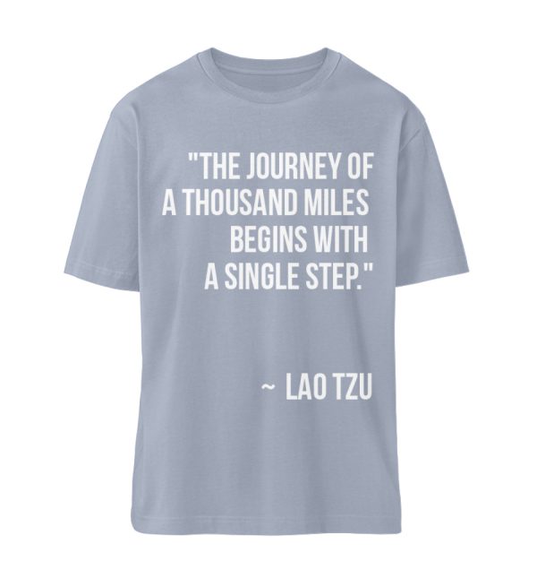 The journey of a thousand miles begins with a single step. - Organic Relaxed Shirt ST/ST-7164