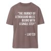 The journey of a thousand miles begins with a single step. - Organic Relaxed Shirt ST/ST-7219