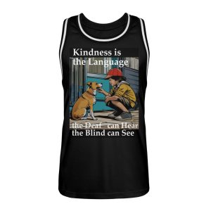 Kindness is the Language the Deaf can Hear the Blind can See - Unisex Basketball Jersey-16