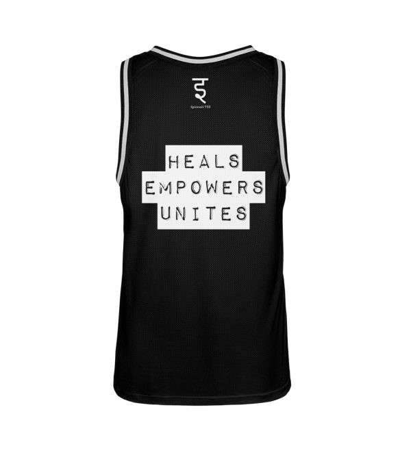 Love Heals Empowers Unites - Unisex Basketball Jersey-16