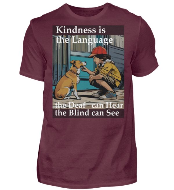 Kindness is the Language the Deaf can Hear the Blind can See - Men Basic Shirt-839