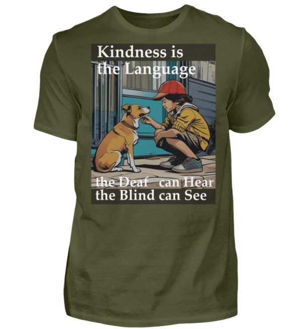 Kindness is the Language the Deaf can Hear the Blind can See - Men Basic Shirt-1109