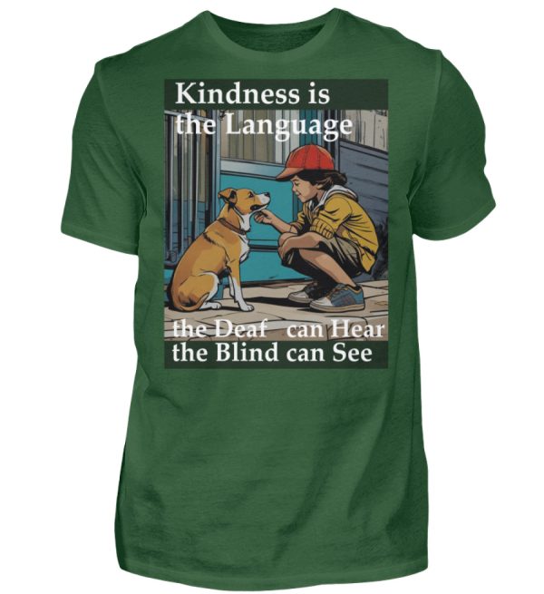 Kindness is the Language the Deaf can Hear the Blind can See - Men Basic Shirt-833