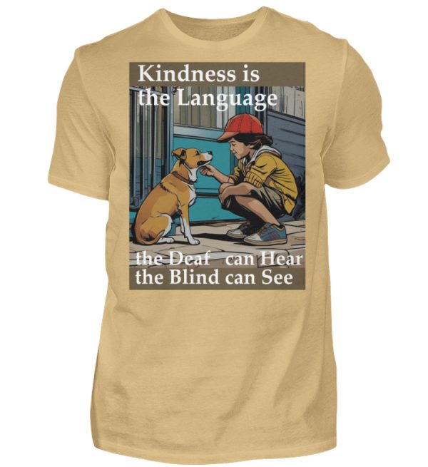 Kindness is the Language the Deaf can Hear the Blind can See - Men Basic Shirt-224